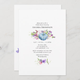Autumn - Fall Floral Bridal Shower Invitation