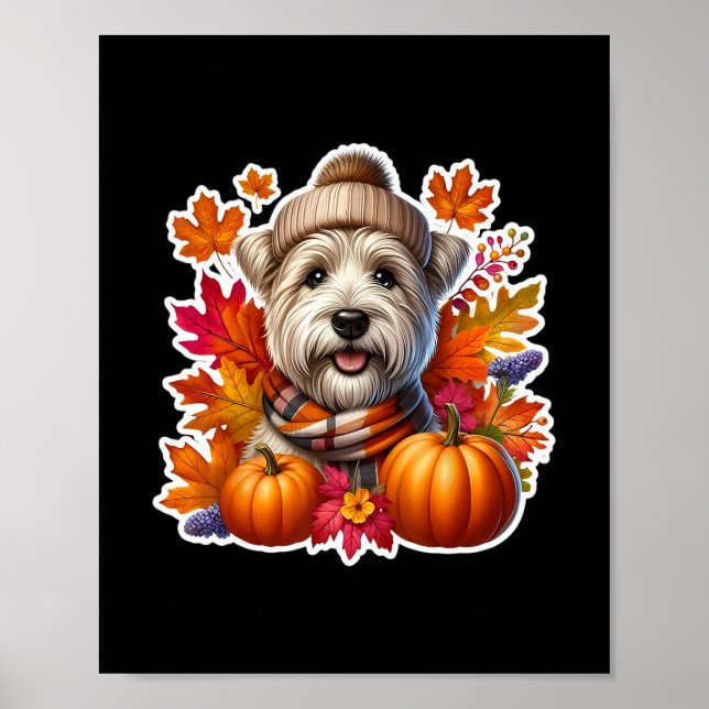 Autumn Fall Glen Of Imaal Terrier Ter Dog Owner Th Poster (Front)