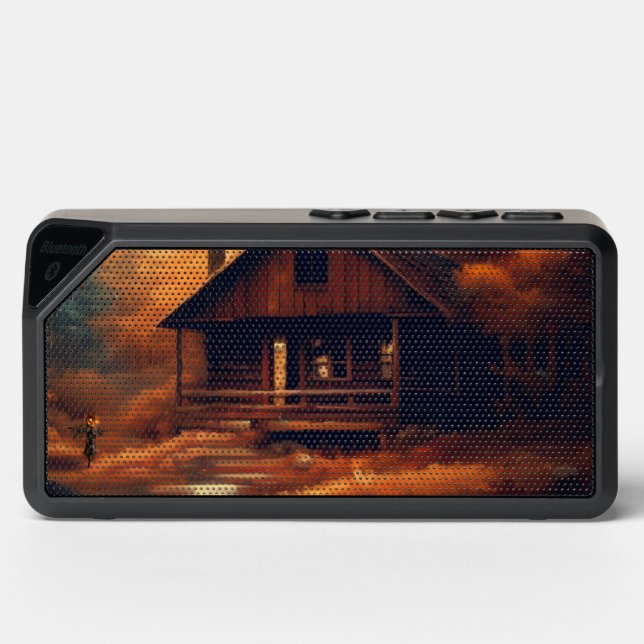 Autumn/Fall/Halloween/rustic painting Bluetooth Speaker (Front)