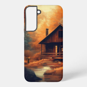 Autumn/Fall/Halloween/rustic painting Samsung Galaxy S22+ Case