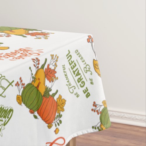 Autumn Fall Harvest Thanksgiving Tablecloth