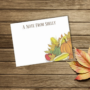 Autumn Fall Harvest Watercolor Elegant Simple Post-it Notes