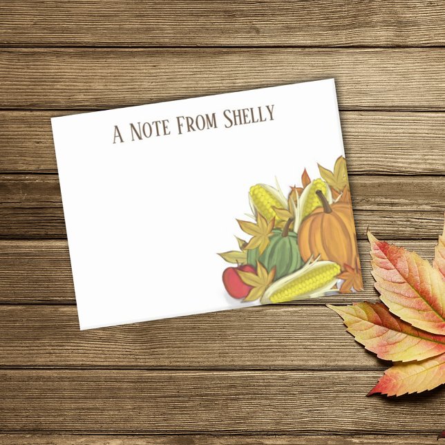 Autumn Fall Harvest Watercolor Elegant Simple  Post-it Notes (Creator Uploaded)