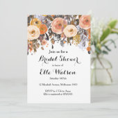 Autumn Fall in Love Bridal Shower Invitation (Standing Front)