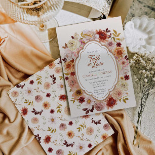 Autumn Fall in Love Bridal Shower Invitation