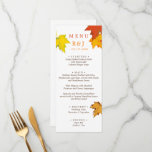 Autumn Fall in Love Wedding Menu