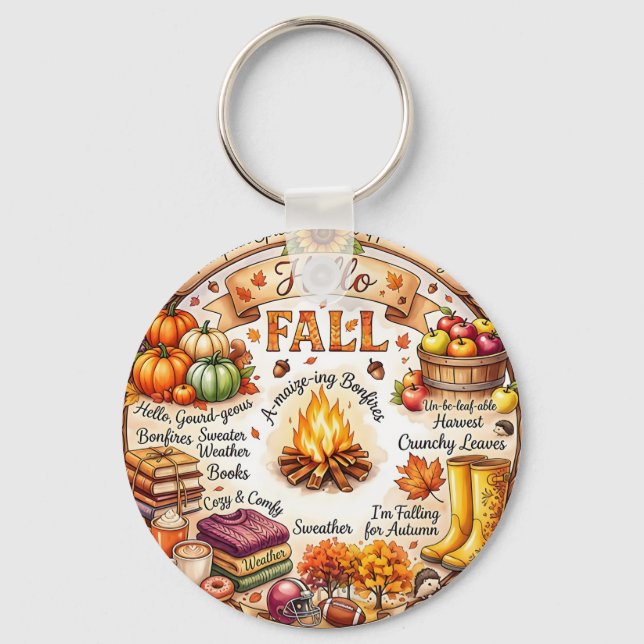 Autumn/Fall Keychain (Back)