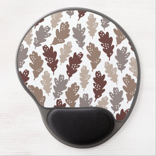 Autumn Fall Leaf Pattern Gel Mouse Pad