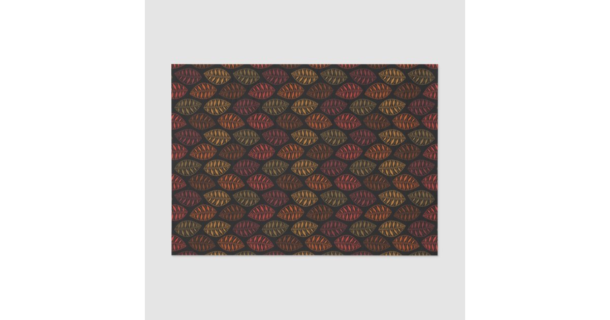Autumn Fall Leaf Pattern Tissue Paper | Zazzle