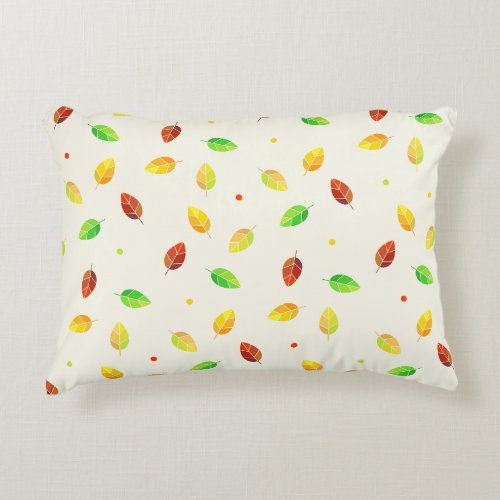 Autumn Fall Leaves Accent Pillow