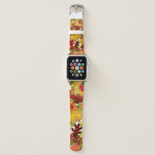 Autumn Fall Leaves Apple Watch Band