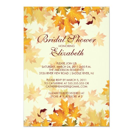 Fall Shower Invitations 10