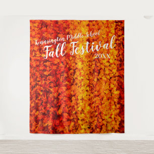 Autumn Fall Leaves   Custom Party Backdrop