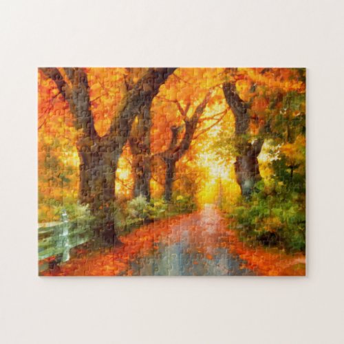 AutumnFallLeavesnature  Jigsaw Puzzle