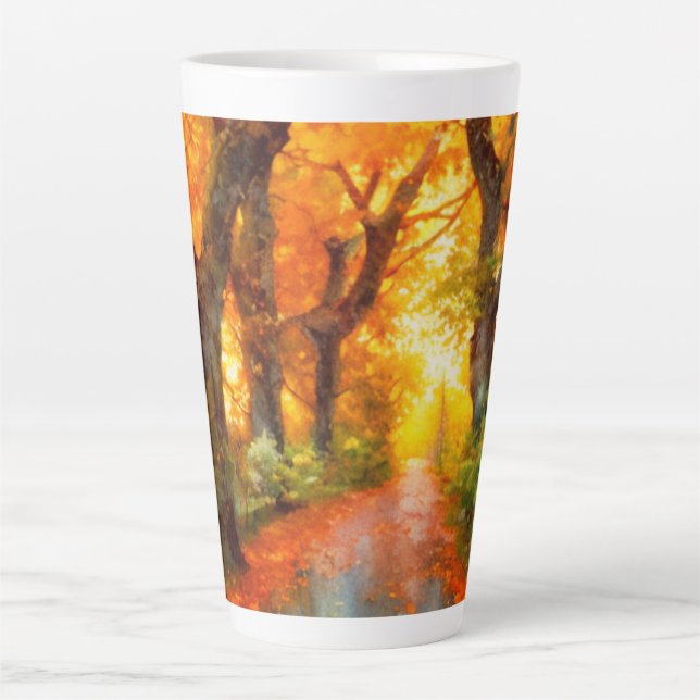 Autumn/Fall/Leaves/nature  Latte Mug (Front)
