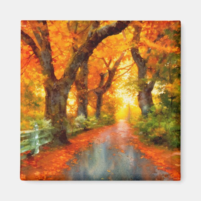 Autumn/Fall/Leaves/nature  Magnet (Front)