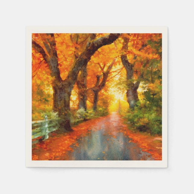 Autumn/Fall/Leaves/nature  Napkins (Front)