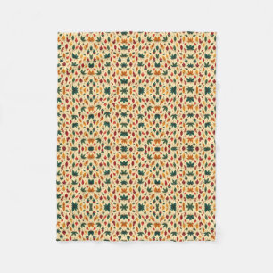 Autumn Fall Leaves Pattern Blanket