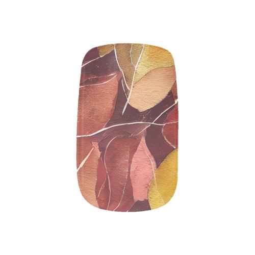 Autumn Fall Leaves Pattern    Minx Nail Art