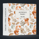 Autumn Fall Leaves  Personalised Family  Recipes  3 Ring Binder<br><div class="desc">Autumn Fall Leaves  Personalised Family  Recipes</div>