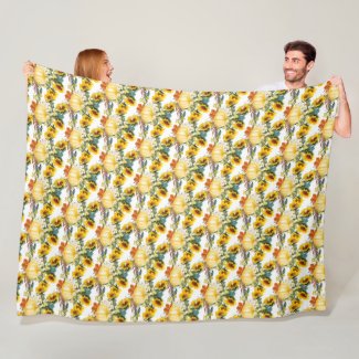 Autumn Fall Leaves Pumpkin and Sunflower Cozy 