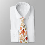Autumn Fall Leaves Terracotta Brown Boho Pattern  Neck Tie<br><div class="desc">Autumn Fall Leaves Terracotta Brown Boho Pattern</div>