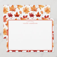 Autumn Fall Leaves Terracotta Brown Boho Pattern