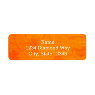 Autumn Fall Leaves Thanksgiving Address Labels