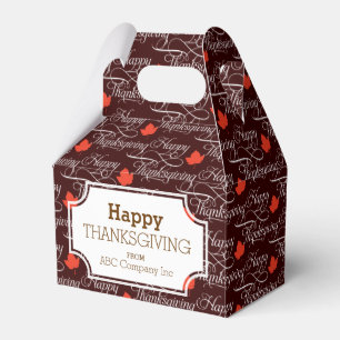 Autumn Fall Leaves Thanksgiving Gift Box