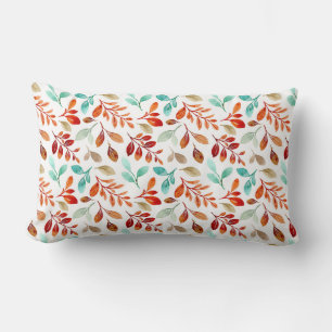 Autumn Fall Leaves Throw Pillow