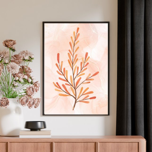 Autumn Fall Leaves Watercolor Botanical  Canvas Print (Creator Uploaded)