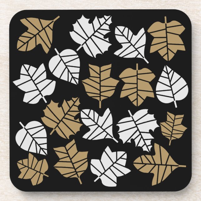 Autumn Fall Nature Transition Beverage Coaster (Front)