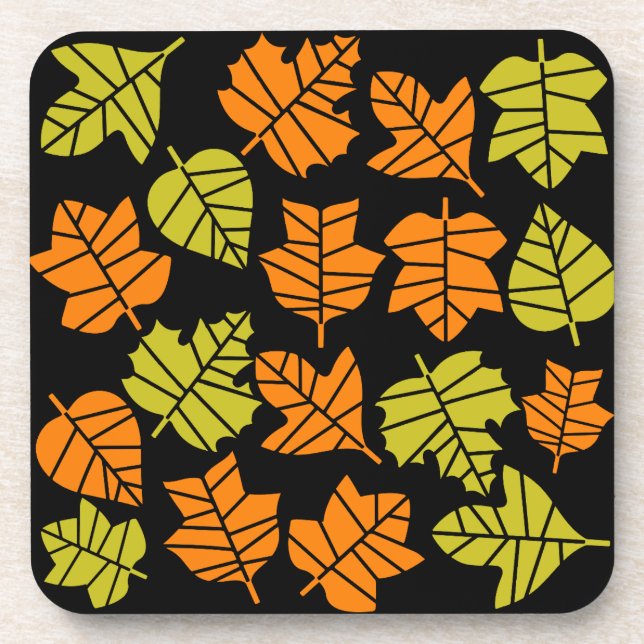 Autumn Fall Nature Transition Beverage Coaster (Front)