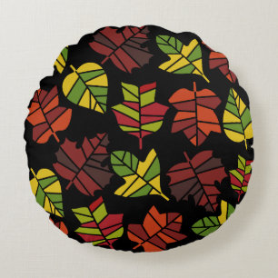 Autumn Fall Nature Transition Round Pillow