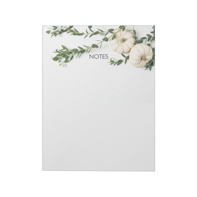 Autumn Fall Notes Writing Notepad (Rotated)