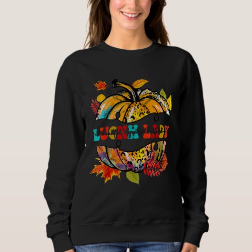 Autumn Fall Outfit Lunch Lady Thankful Grateful Bl Sweatshirt