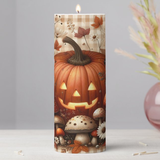 Autumn/Fall Pillar Candle (In Situ)
