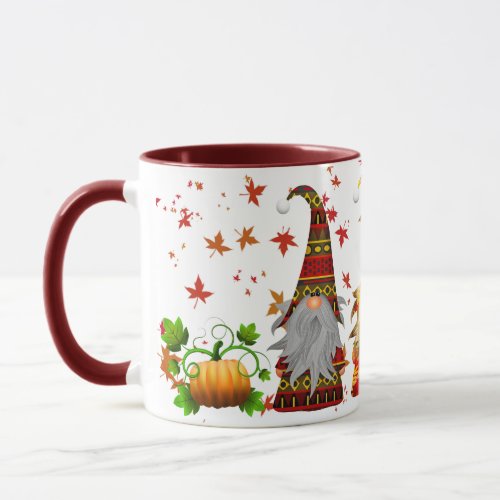 AutumnFall Pumpkin Gnomes Coffee Mug