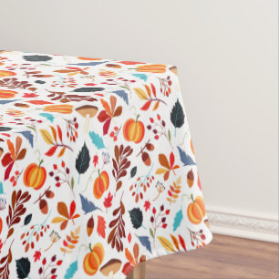 Autumn Fall Pumpkin Halloween Thanksgiving Tablecloth