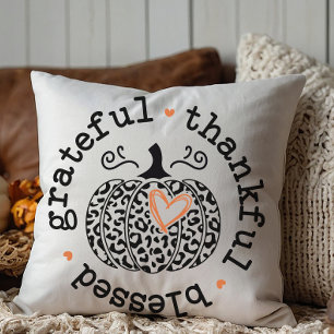 Autumn, Fall Pumpkin Throw Pillow