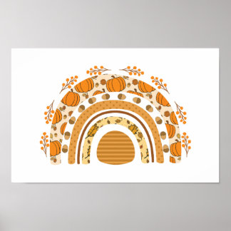 Autumn/Fall Rainbow Poster