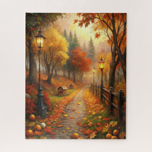 Autumn Fall Scene Jigsaw Puzzle