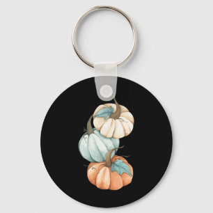 Autumn Fall Season Cute Colored Pastel Pumpkin Keychain