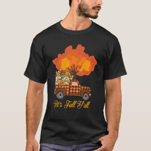 Autumn Fall Season Gnome Autumn Leaves Pumpkin Tru T-Shirt