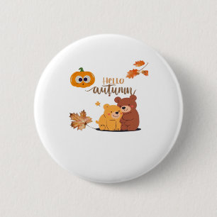Autumn Fall Shirt, Thanksgiving Shirt, Fall Pumpki Button