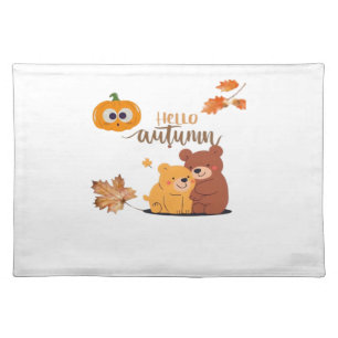 Autumn Fall Shirt, Thanksgiving Shirt, Fall Pumpki Cloth Placemat