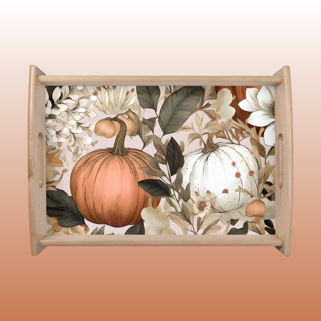Autumn / Fall Thanksgiving pumpkins Serving Tray (Creator Uploaded)