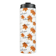 Autumn Fall Thermal Tumbler