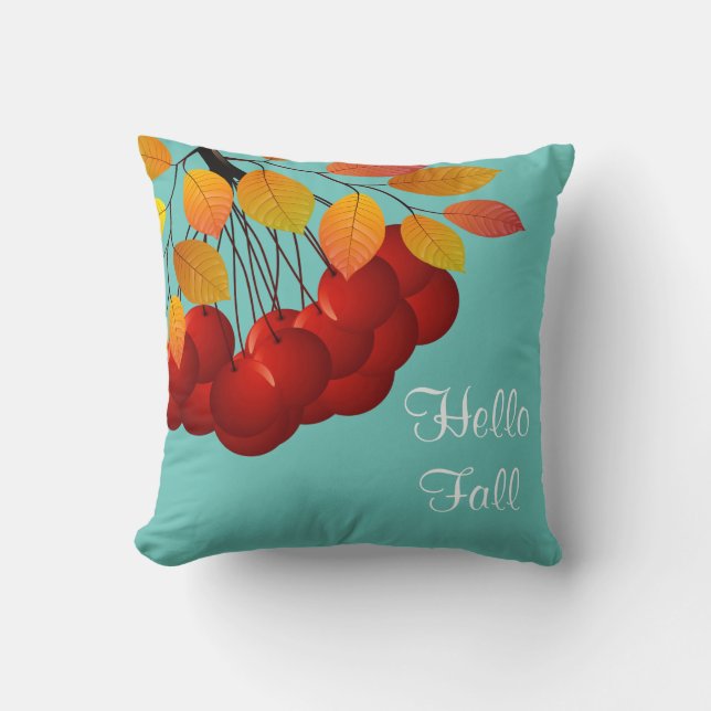 Autumn Fall Throw Pillow (Front)