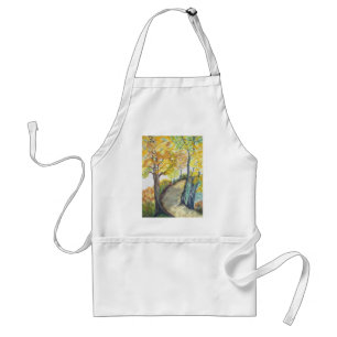 Autumn Fall Tree Leaves Art Painting Destiny Adult Apron